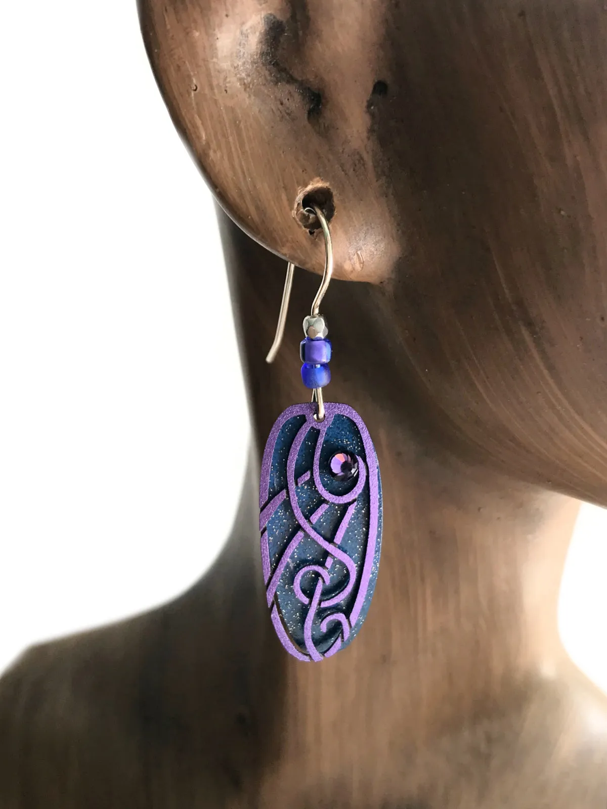 Midnight Treble Clef Dangles by Adajio