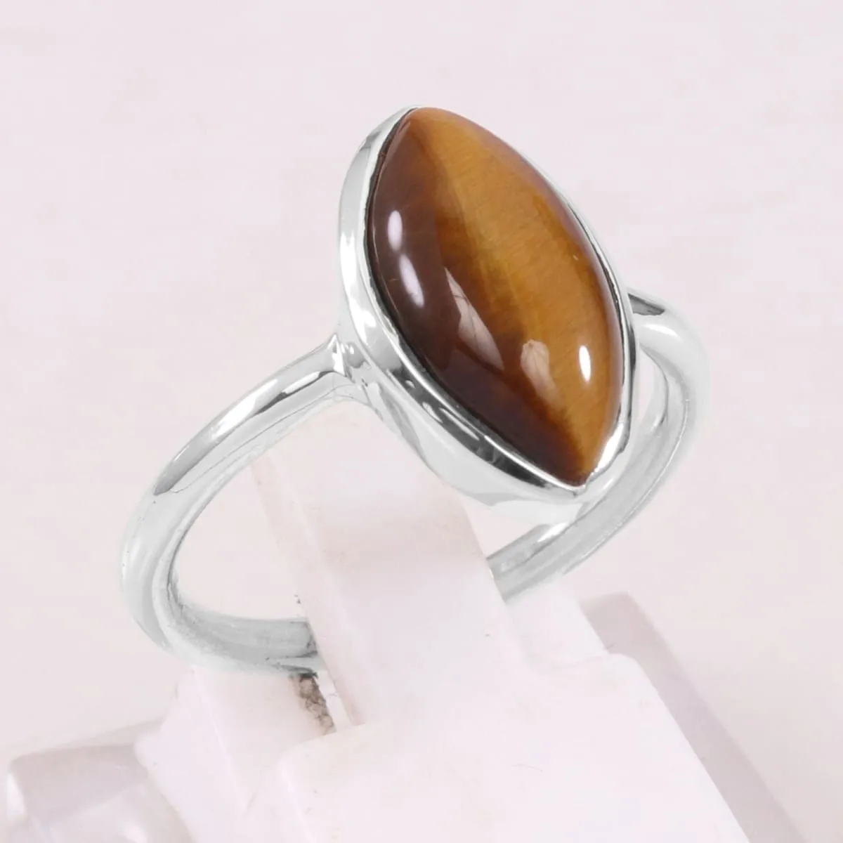 Natural Tiger Eye Ring Handmade Ring Sterling Silver Ring Silver Ring Tiger Eye Gemstone Ring Gift For Men