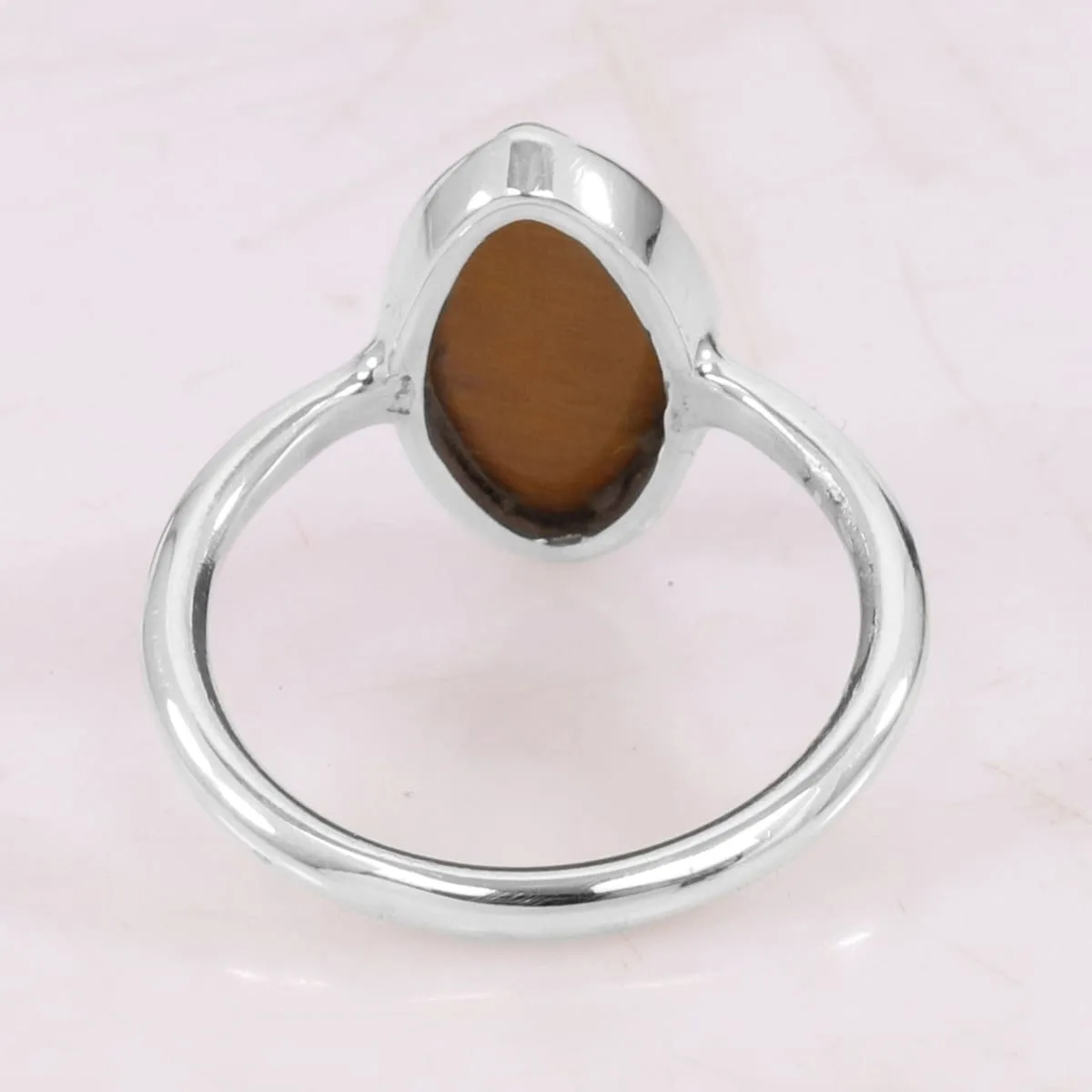 Natural Tiger Eye Ring Handmade Ring Sterling Silver Ring Silver Ring Tiger Eye Gemstone Ring Gift For Men