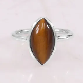 Natural Tiger Eye Ring Handmade Ring Sterling Silver Ring Silver Ring Tiger Eye Gemstone Ring Gift For Men