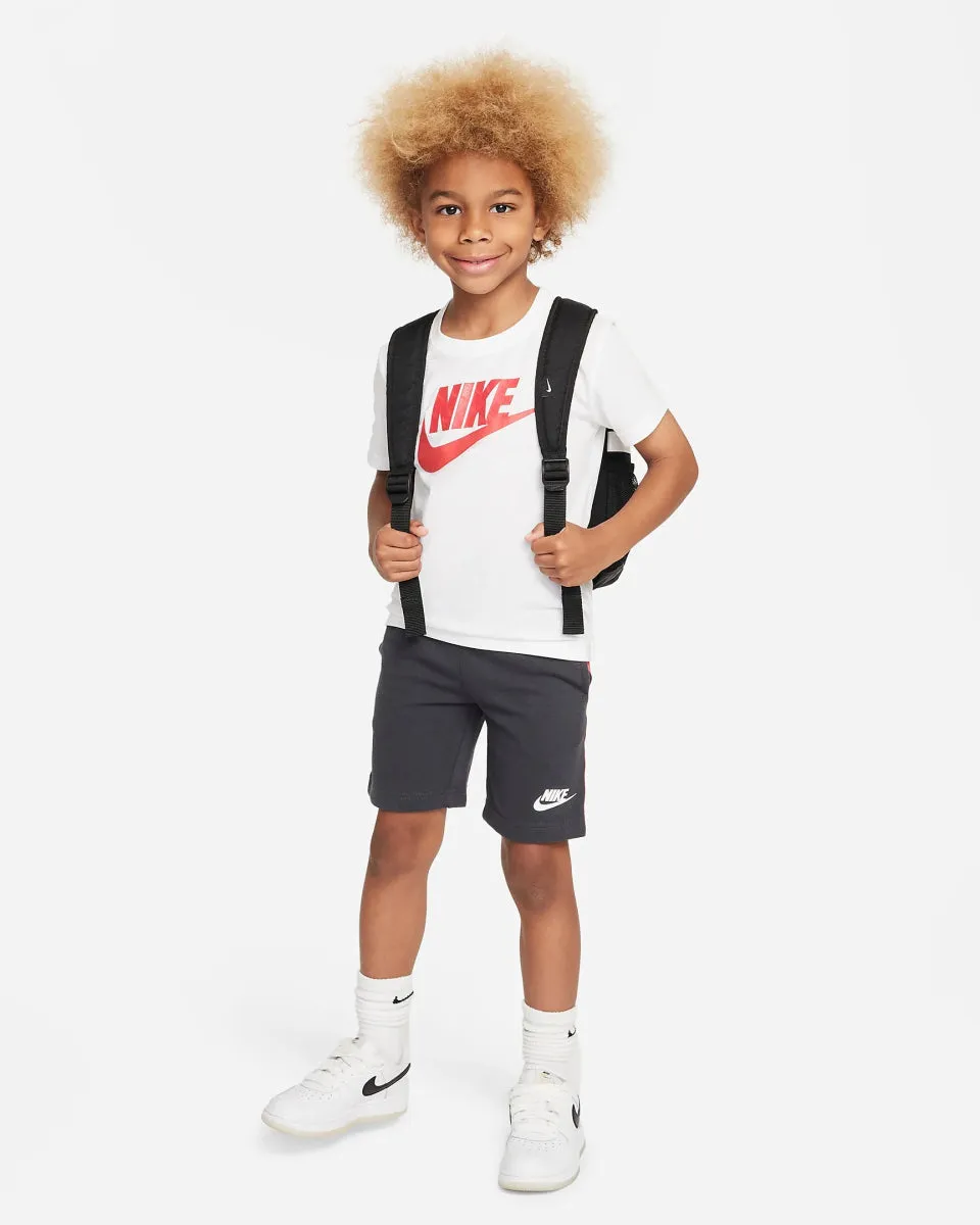 NIKE JUNIOR TAPE SHORT WHITE SET