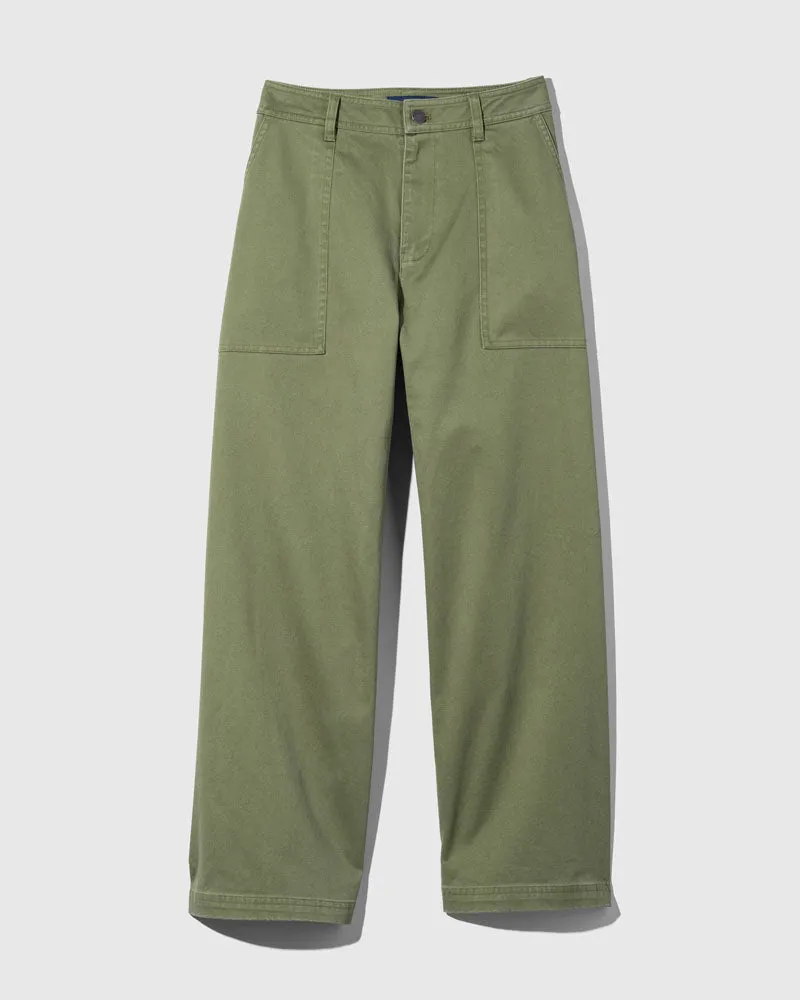 Organic Twill Wide Leg Pant