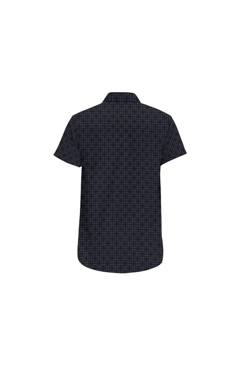 Overlapping Matrix Short Sleeve Shirt