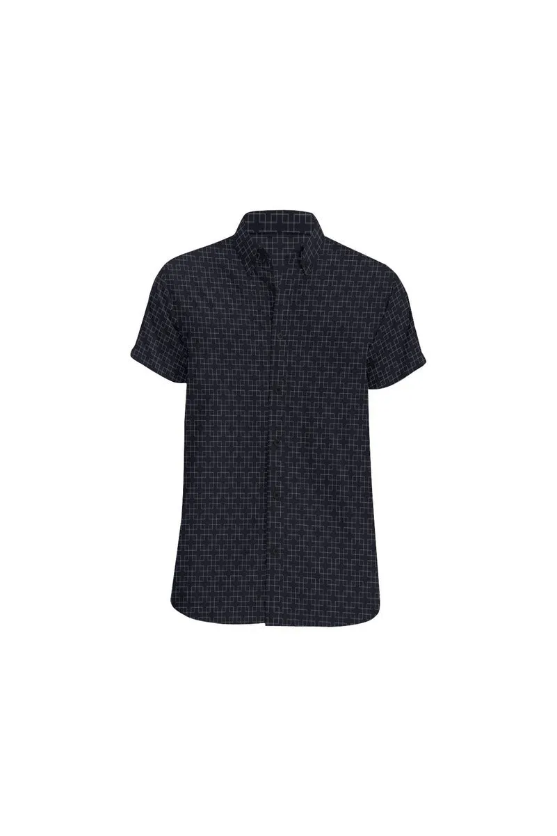 Overlapping Matrix Short Sleeve Shirt