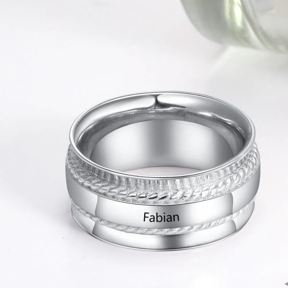 Personalized 1 Name Ring For Women