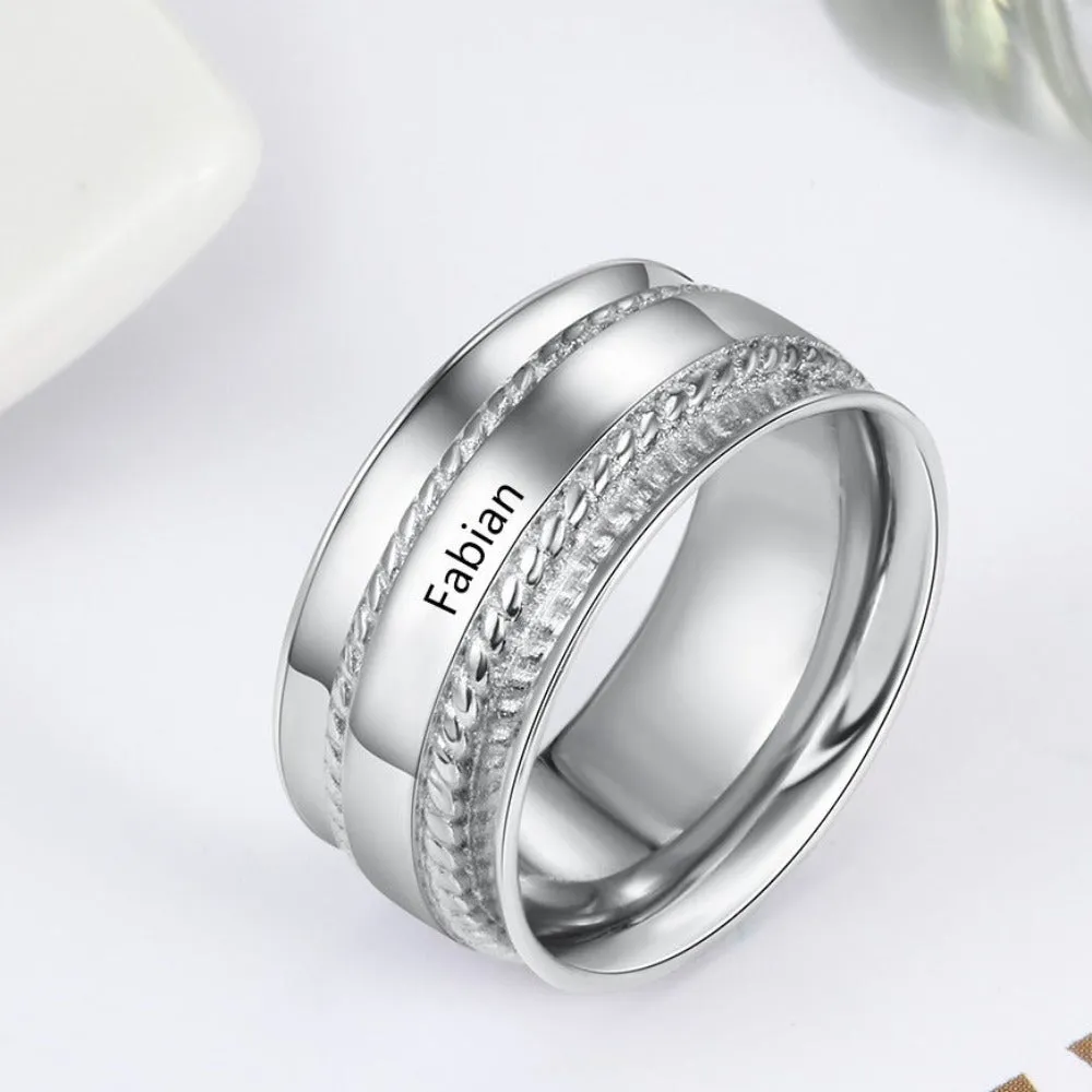 Personalized 1 Name Ring For Women