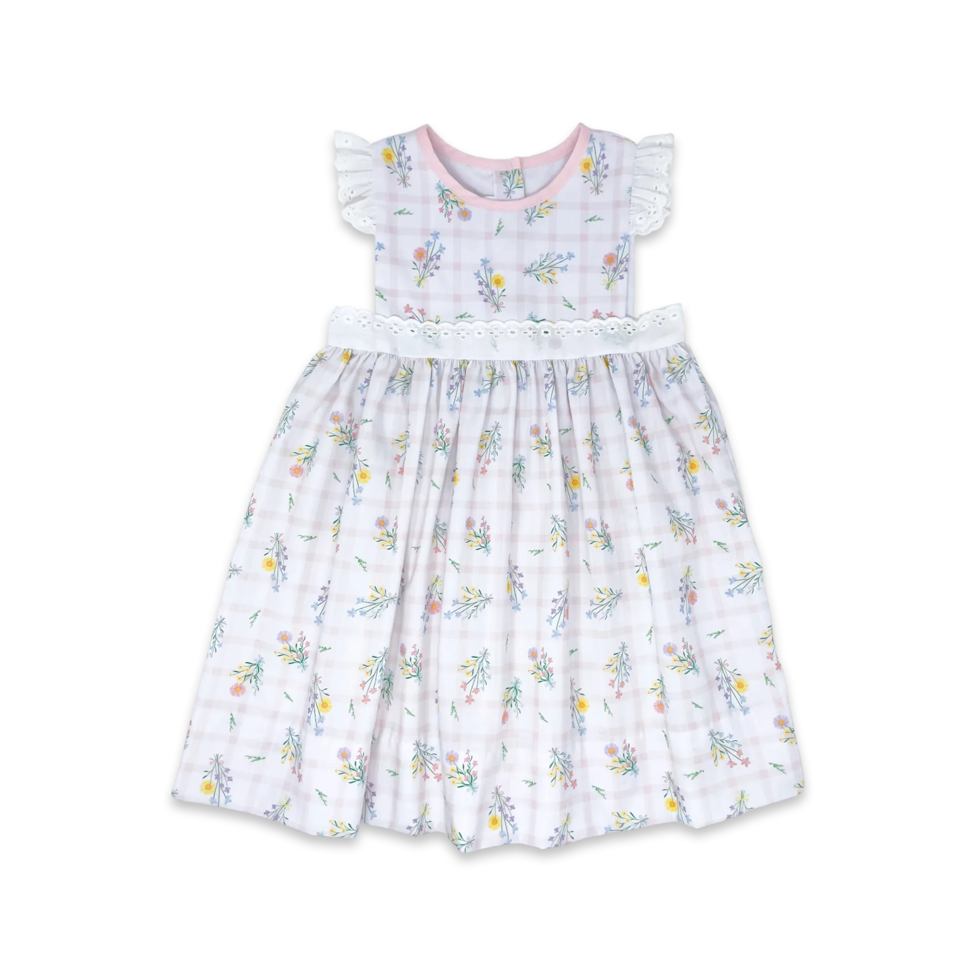 Pinafore Dress - Wilmington Wildflower Windowpane