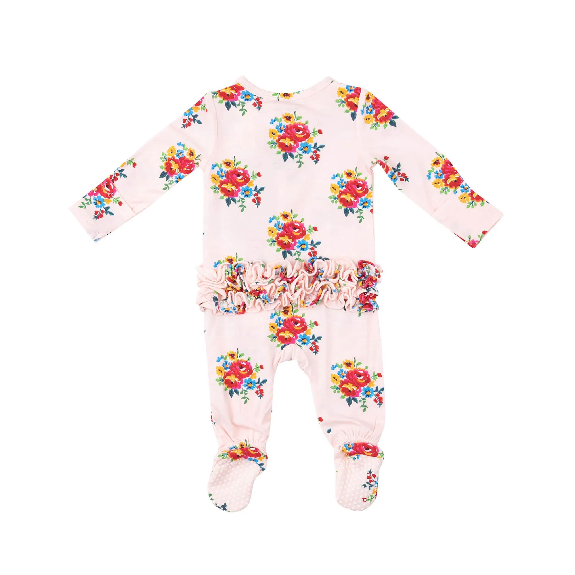 Pretty Bouquets Two-Way Zipper Footie by Angel Dear