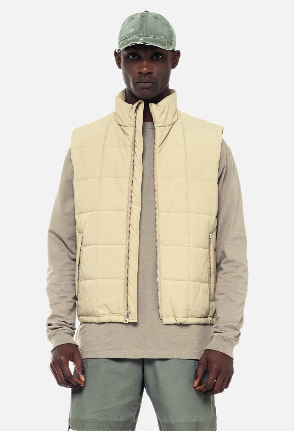 Puffer Vest / Tan