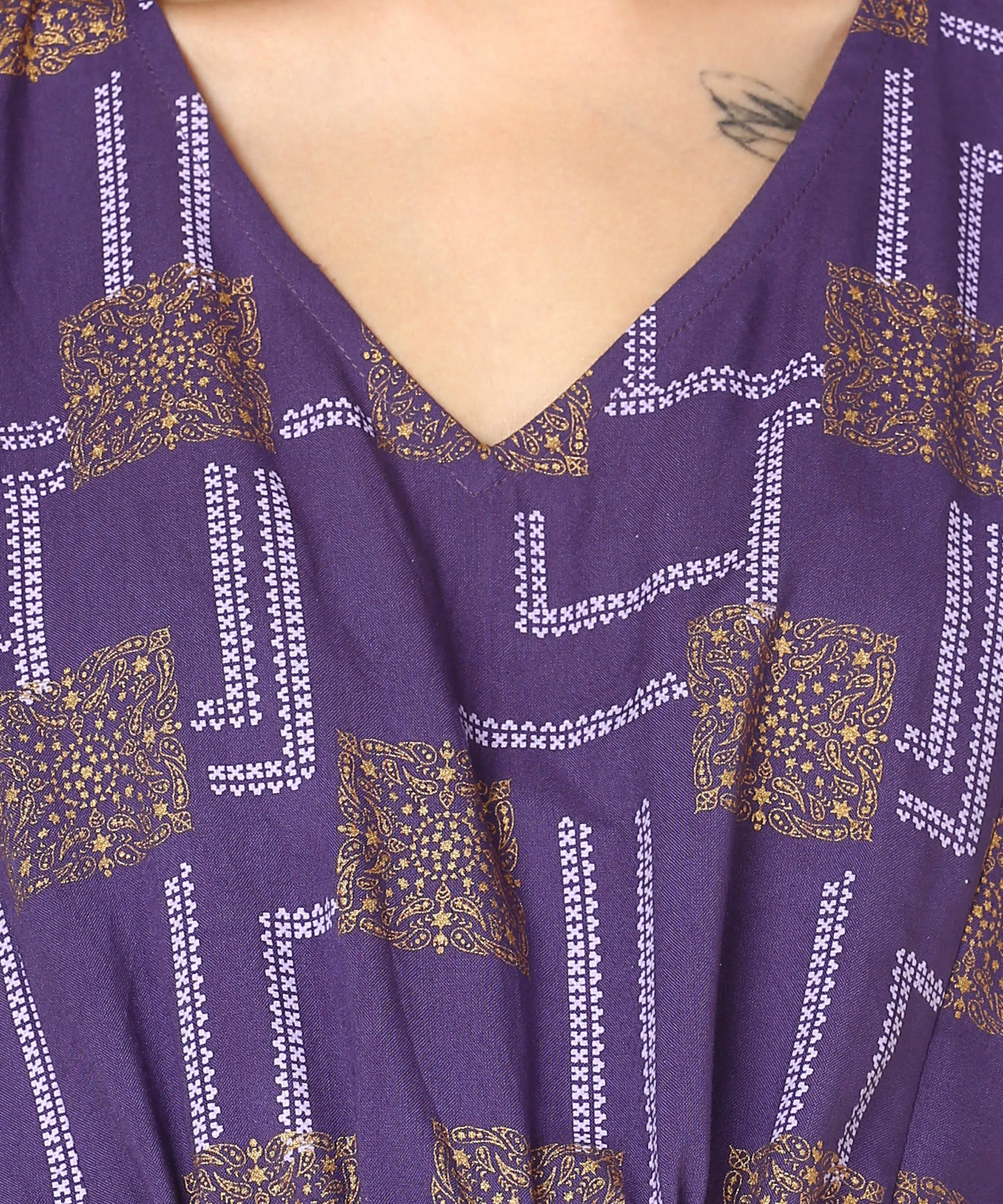 Purple Pregnancy & Maternity Kaftan