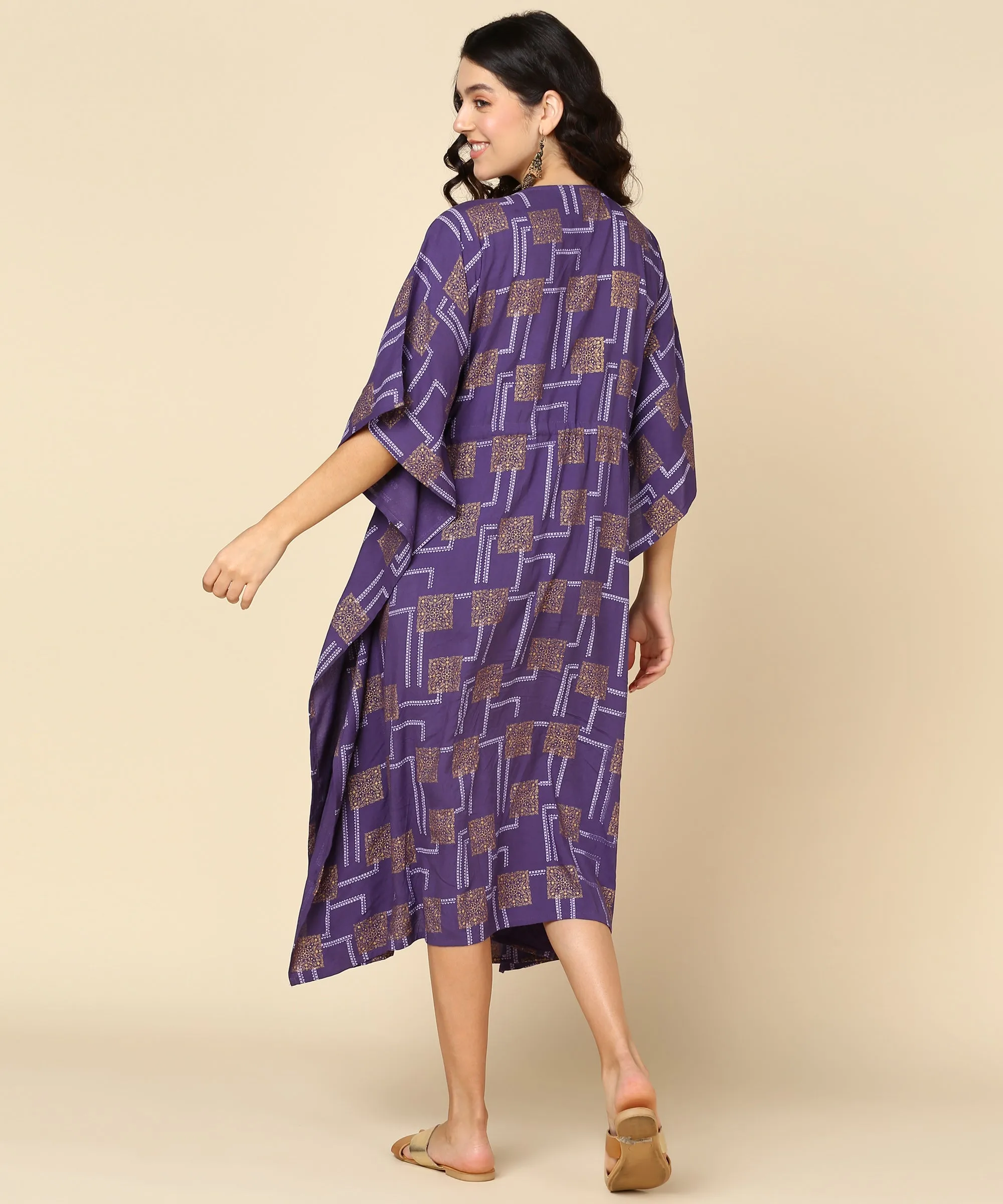 Purple Pregnancy & Maternity Kaftan