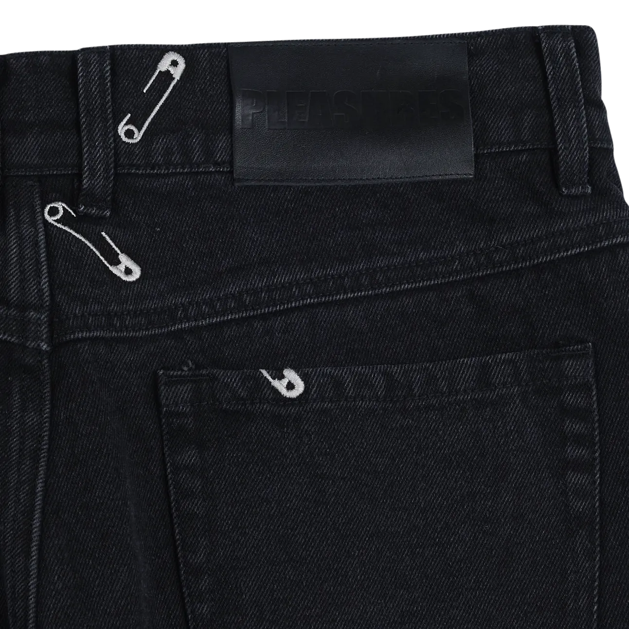 SAFETY PIN 5 POCKET DENIM (Black)