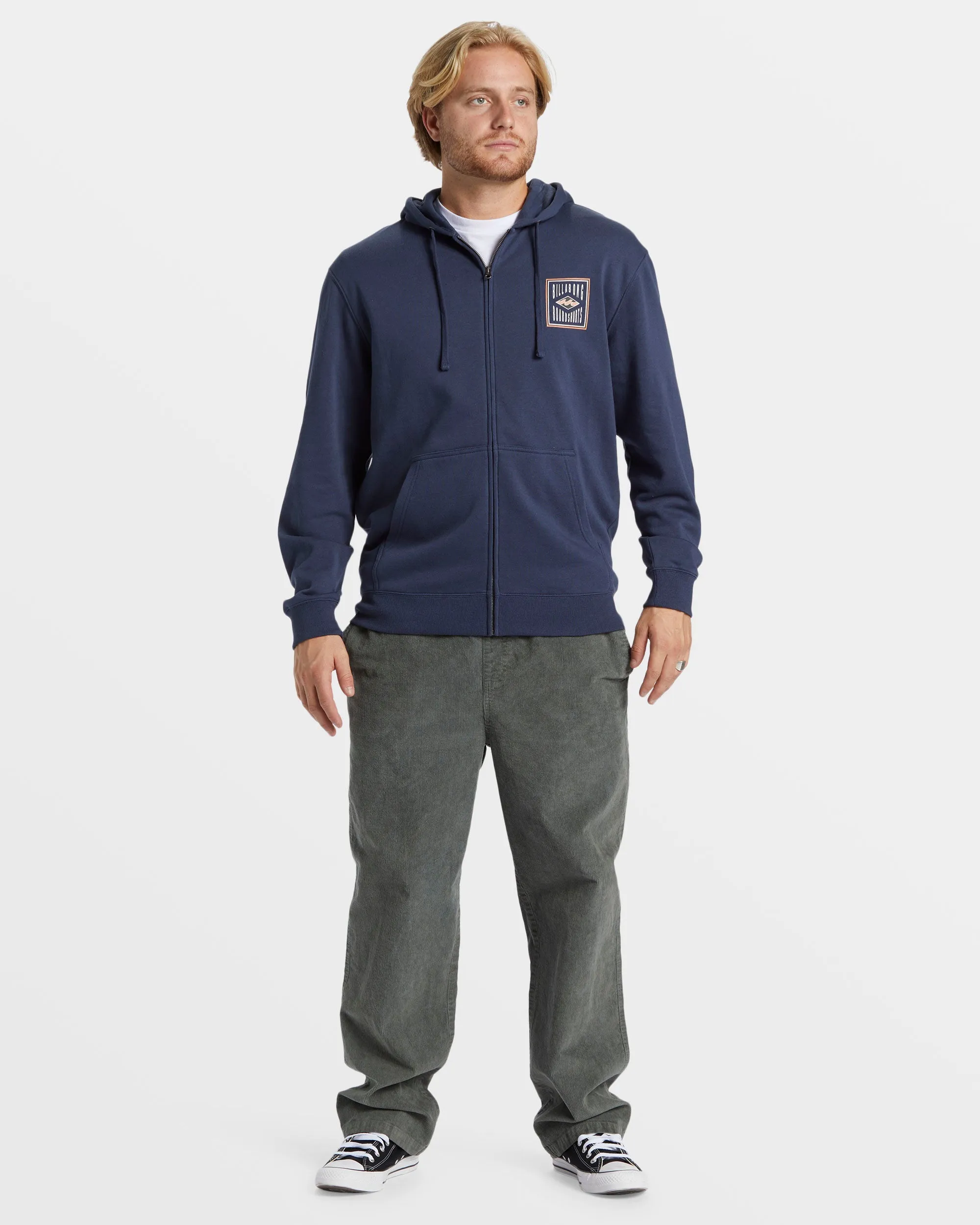 Short Sands Zip Hoodie - Dusty Navy