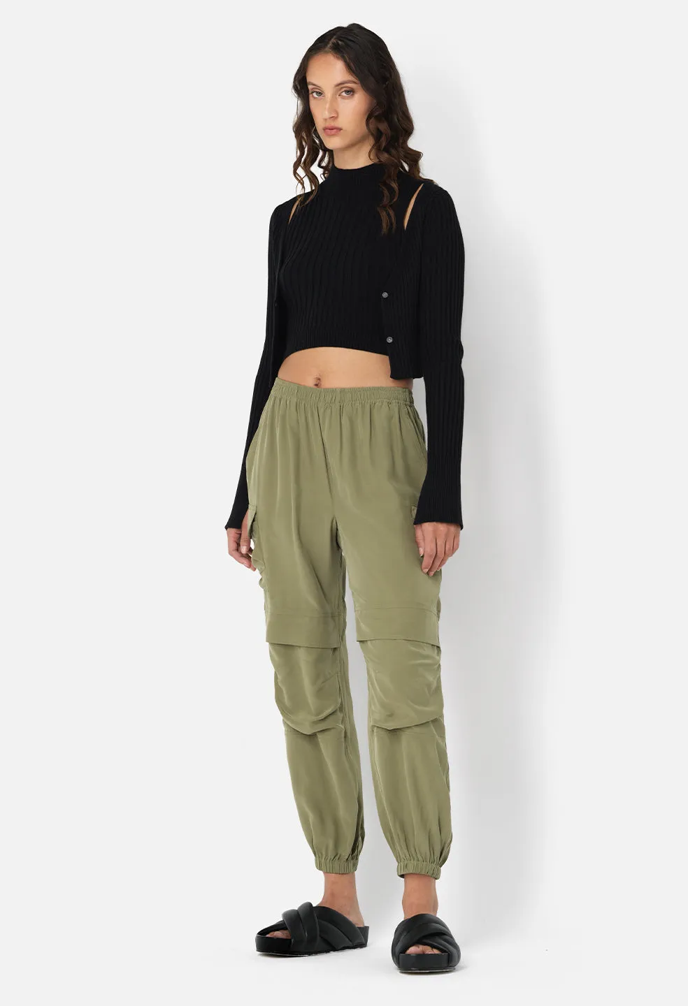 Silk Himalayan Pants / Olive