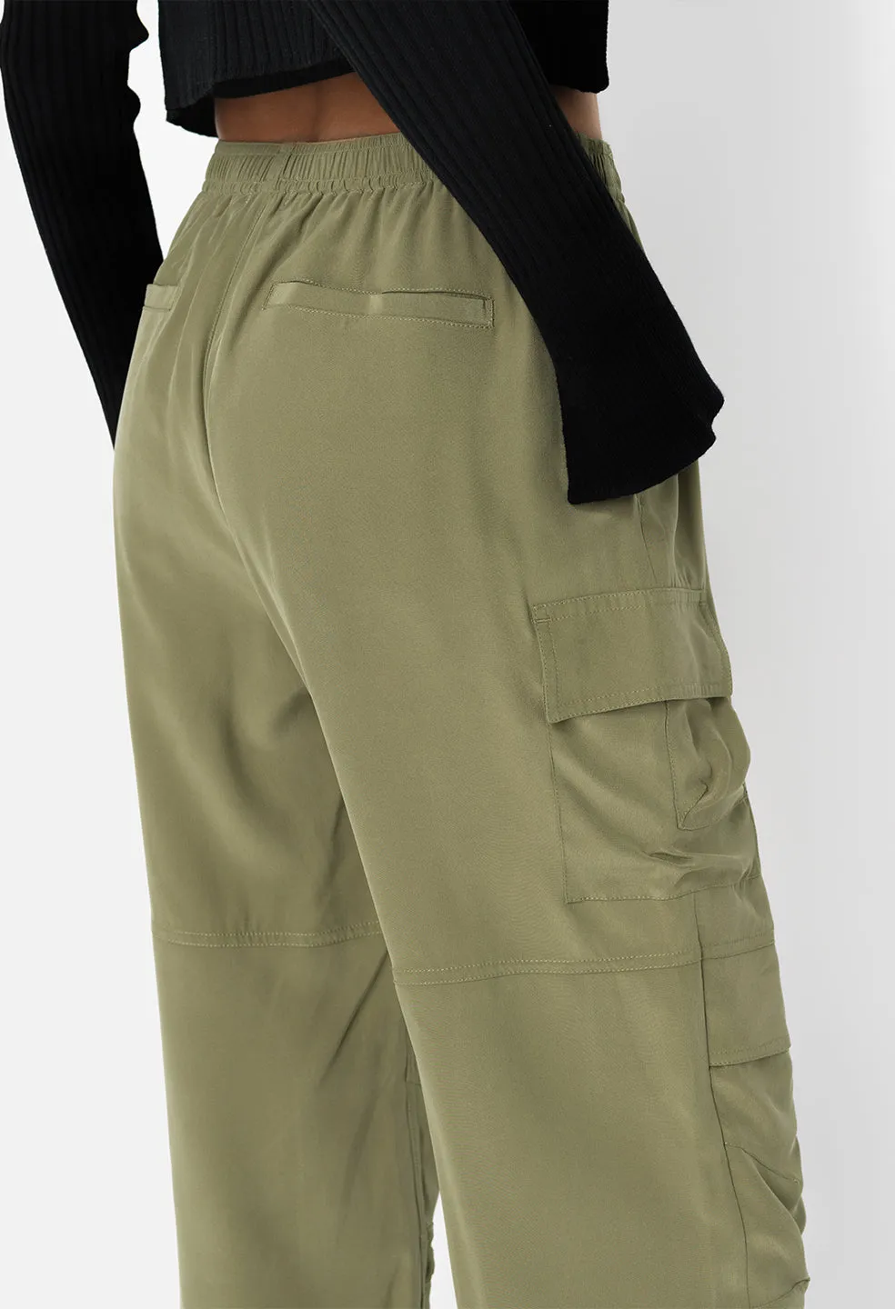 Silk Himalayan Pants / Olive