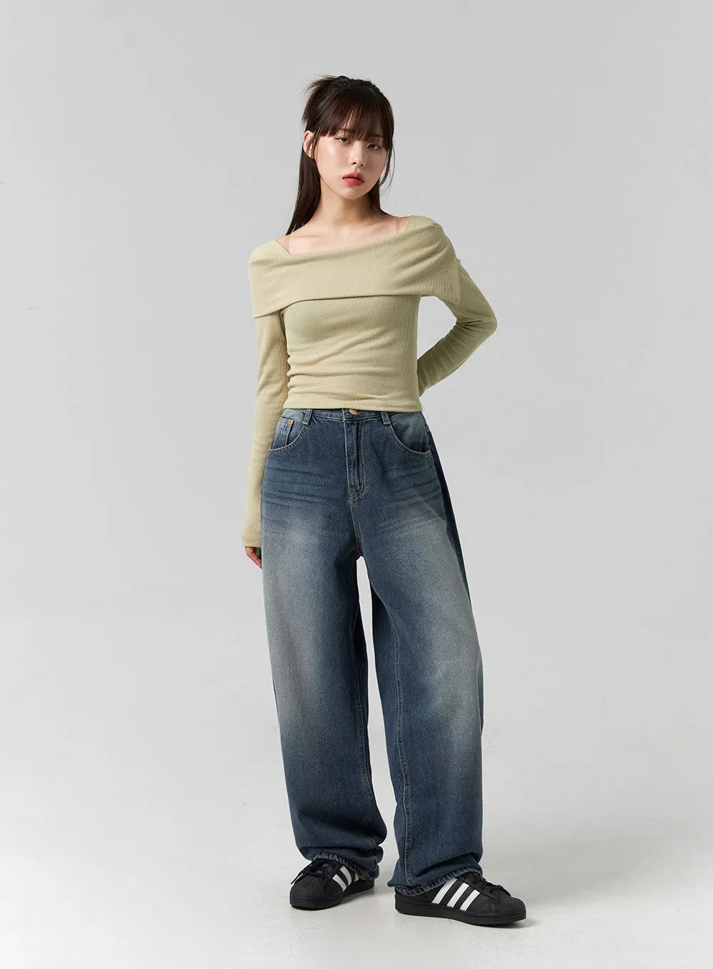 Slim Off-Shoulder Top CG331