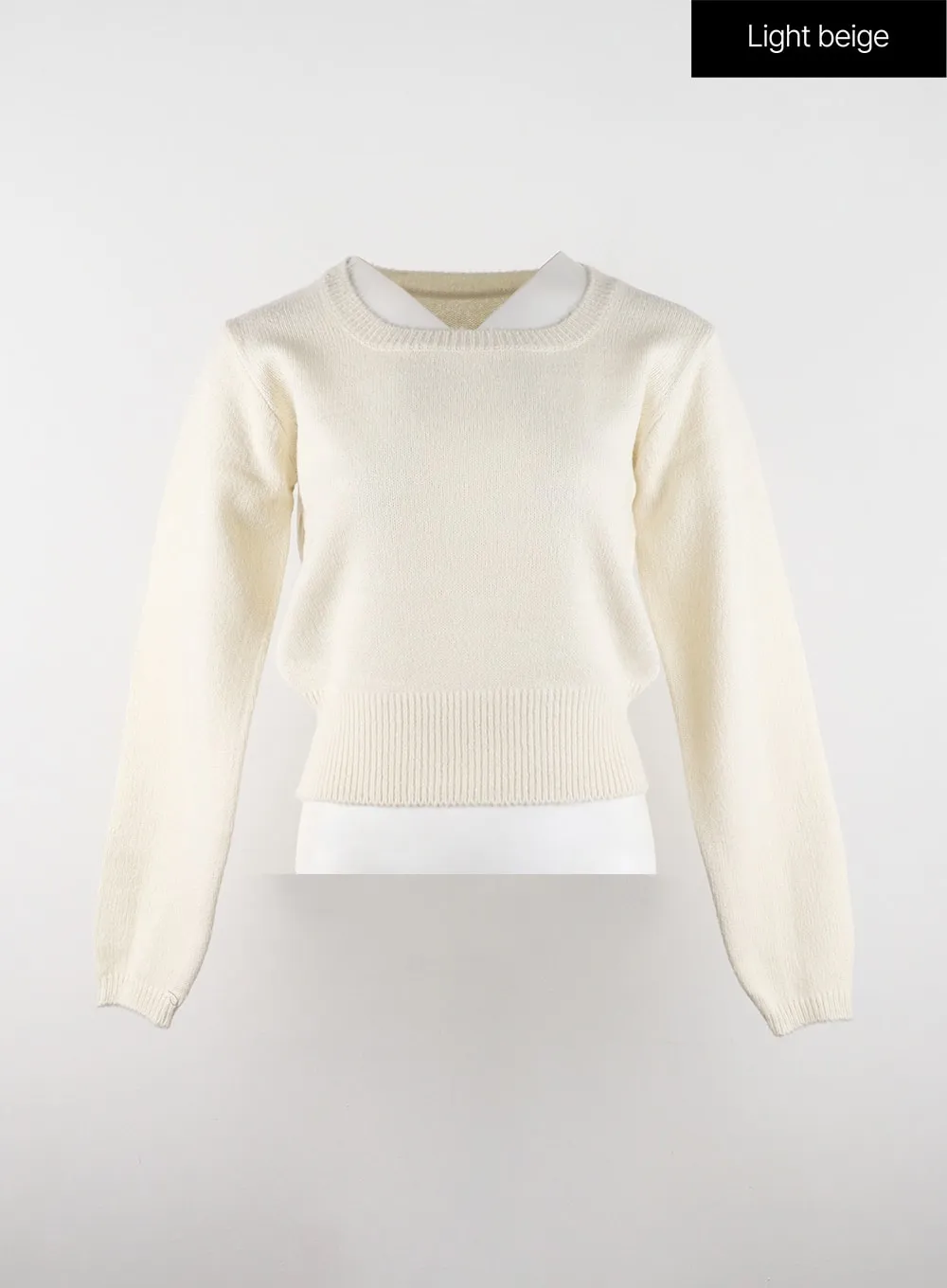 Square Neck Knit Sweater OD329