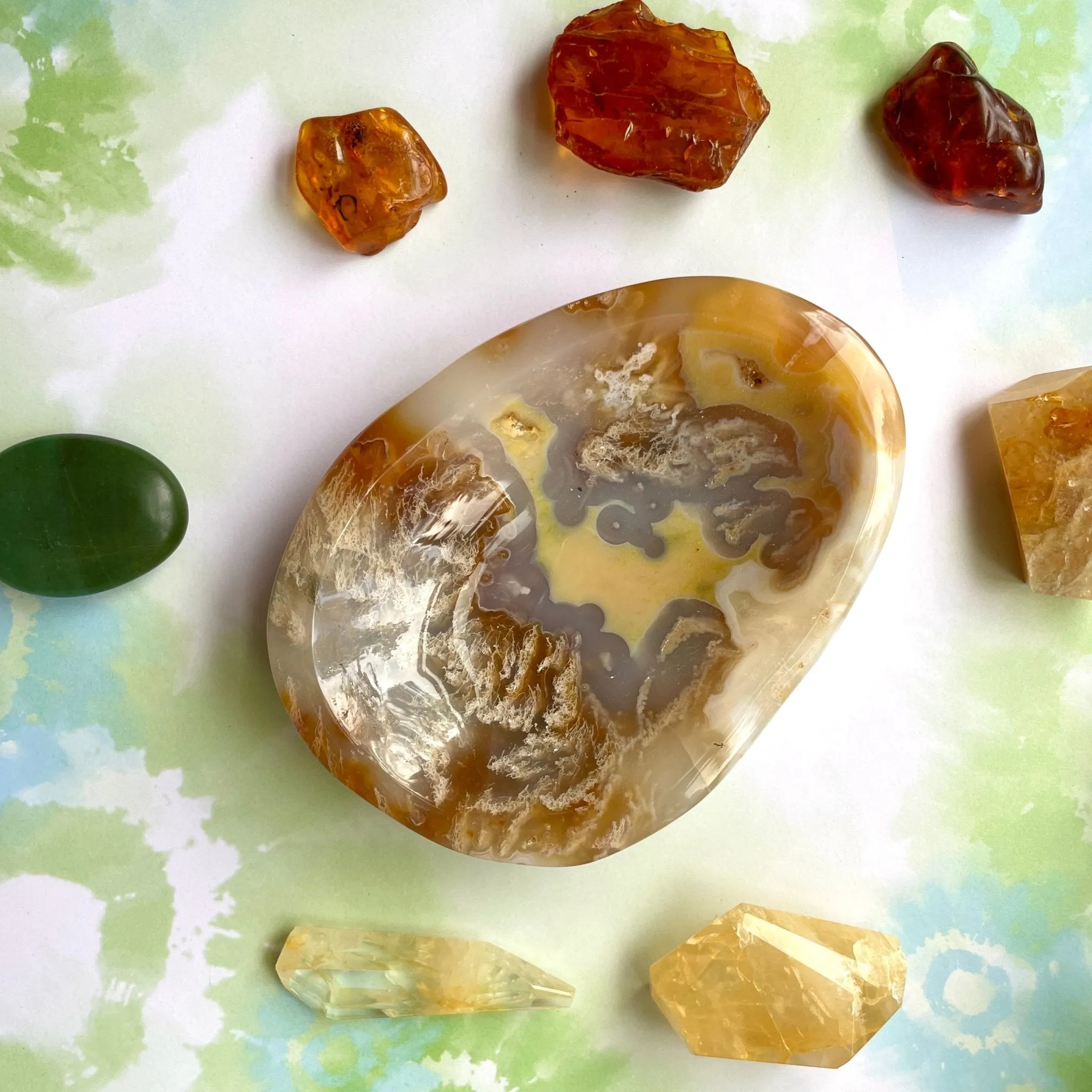 Sun Energy Agate Bowl