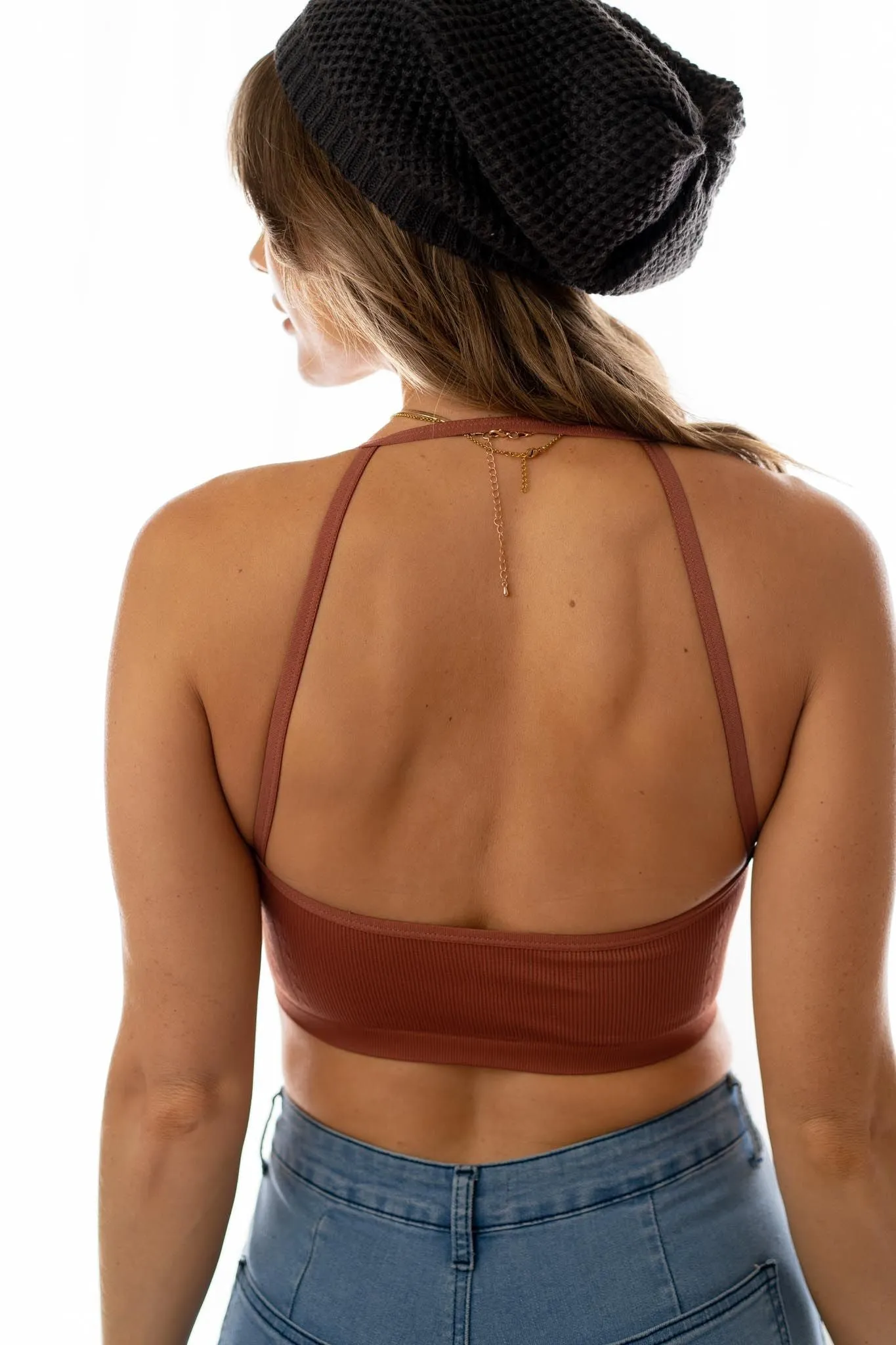 Sweet   Seamless Bralette - Rust