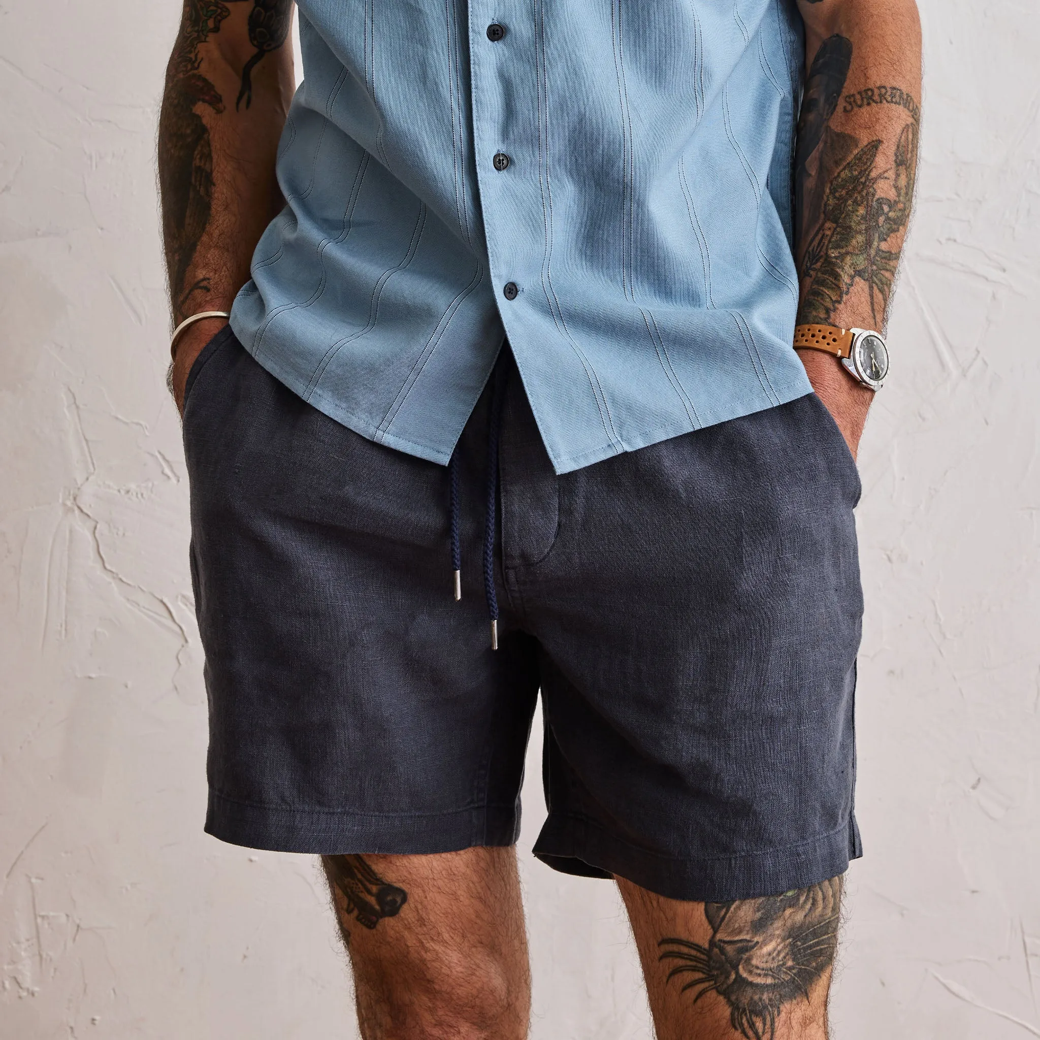 The Apres Short in Marine Hemp