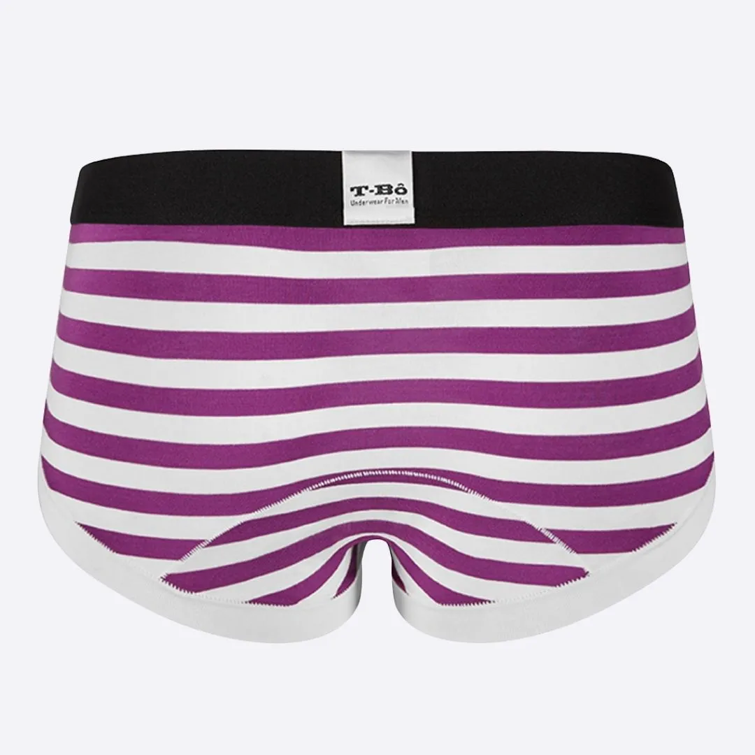 The Ballsy Sparkling Grape Stripes Brief