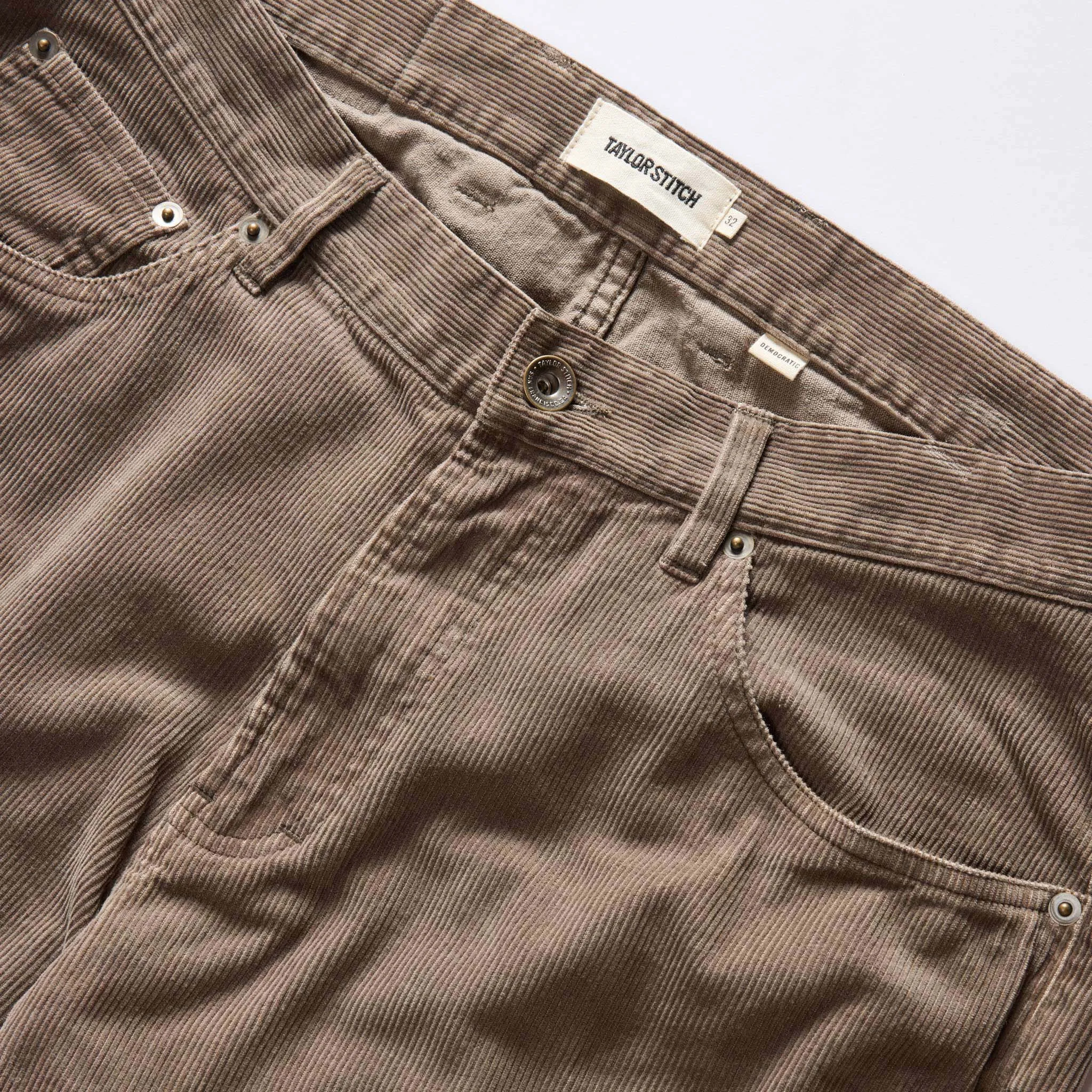 The Democratic All Day Pant in Morel Cord