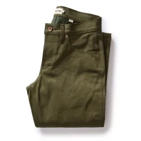 The Democratic Jean in Olive Nihon Menpu Selvage