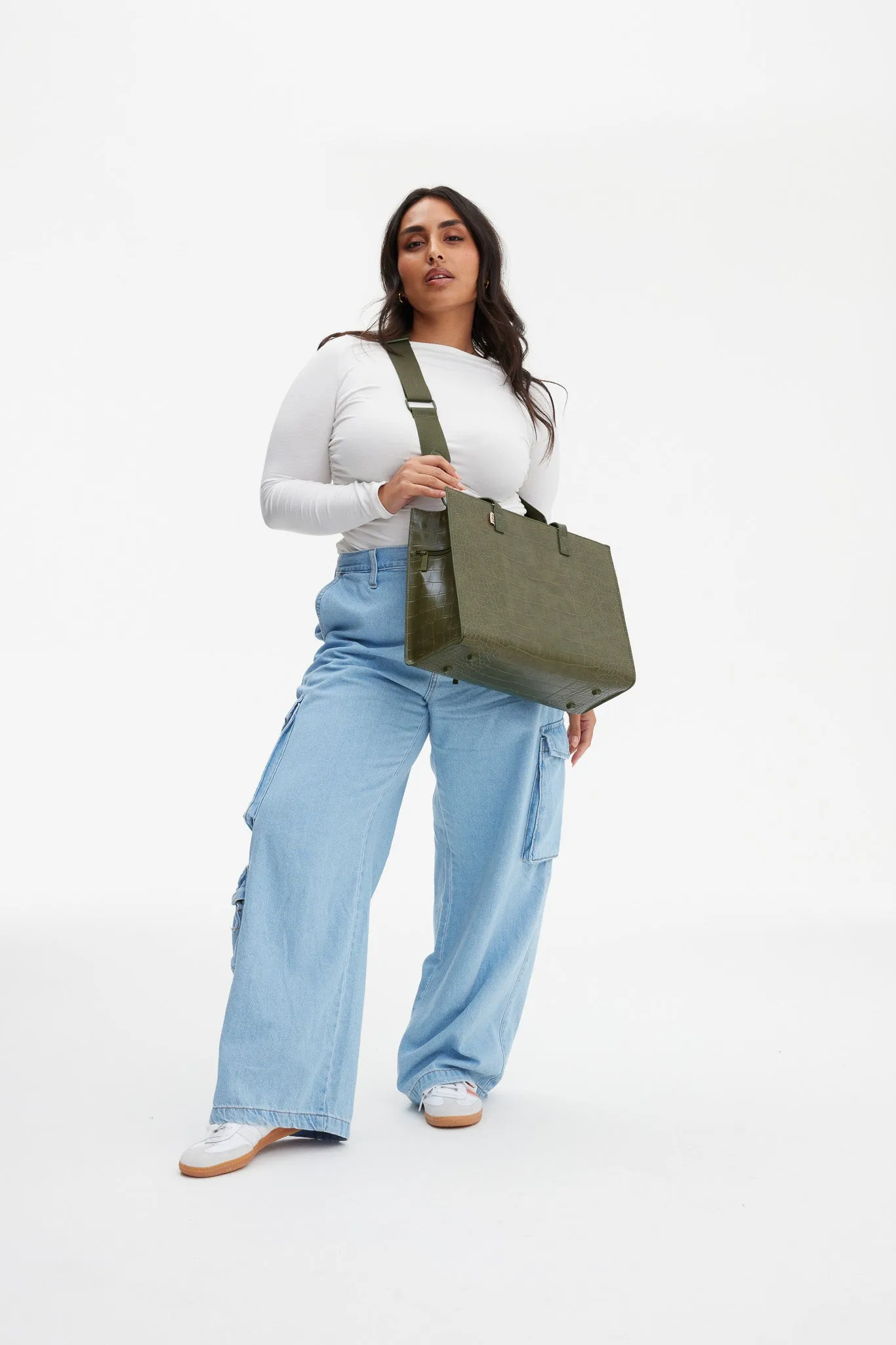 The Work Tote in Olive