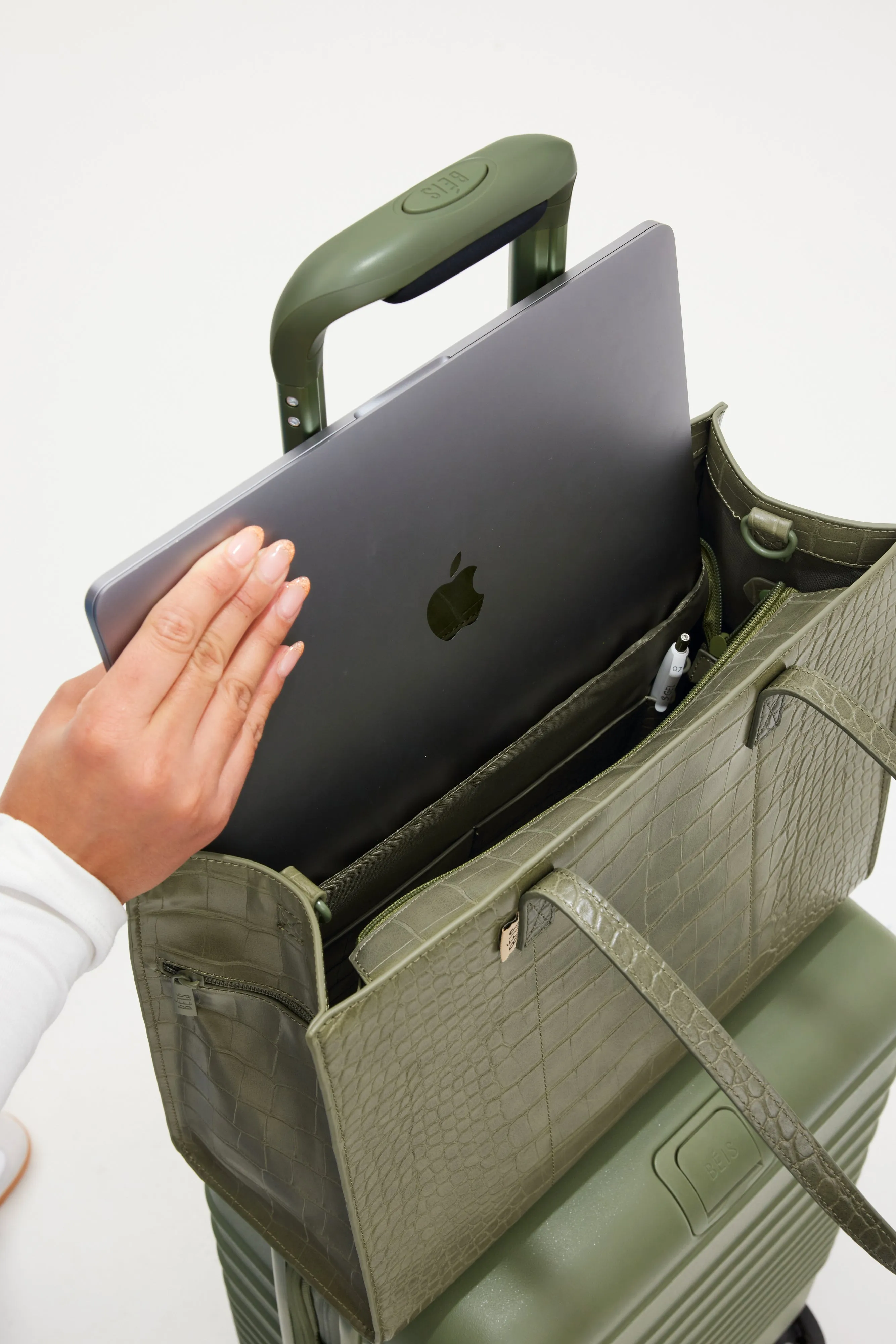 The Work Tote in Olive