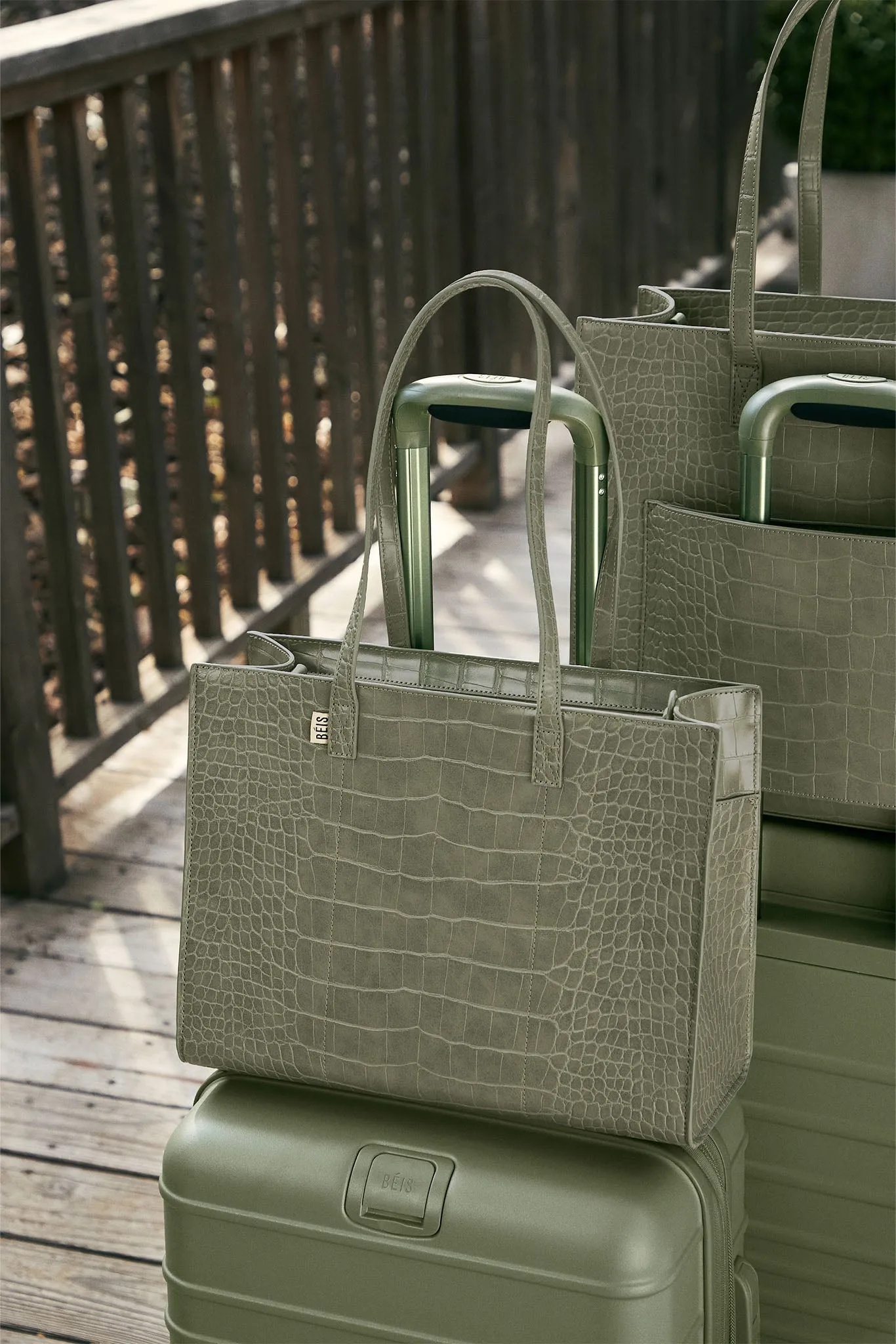 The Work Tote in Olive