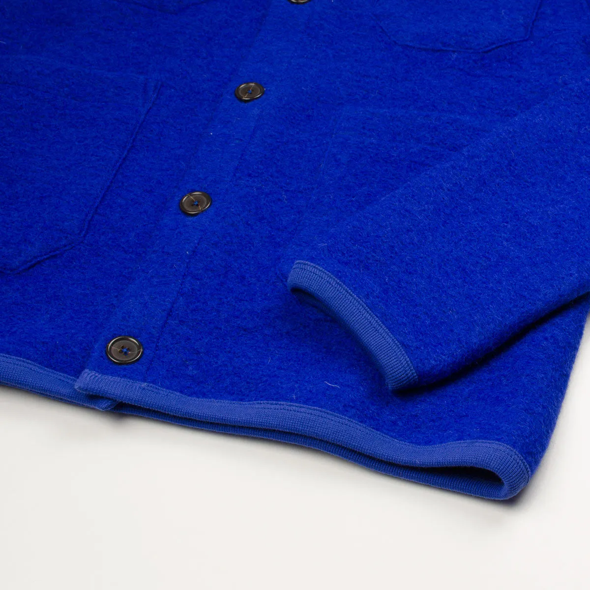 Universal Works - Cardigan Wool Fleece - Blue