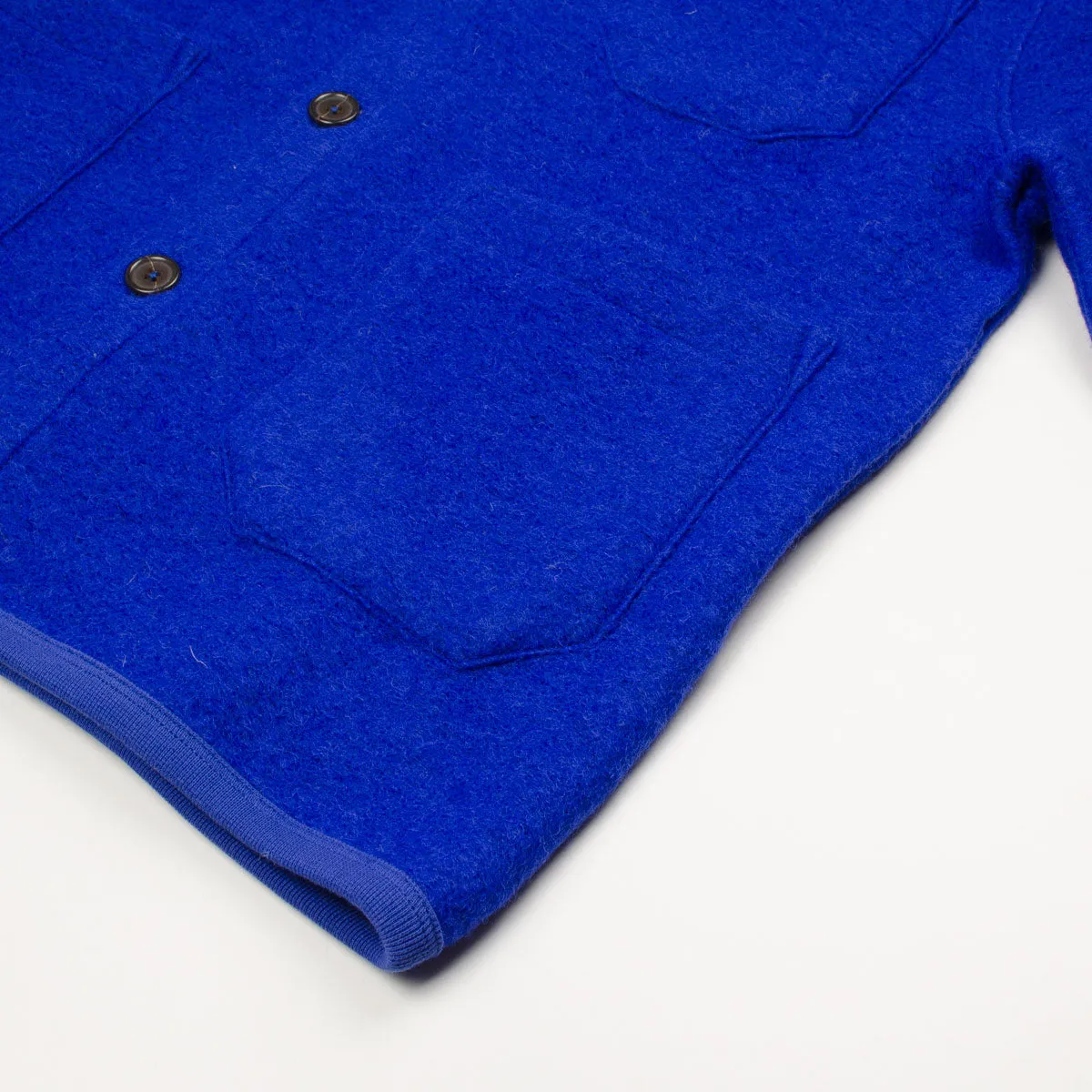 Universal Works - Cardigan Wool Fleece - Blue