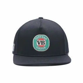 Very Bad Golfer Black SnapBack Golf Hat - Flat Brim