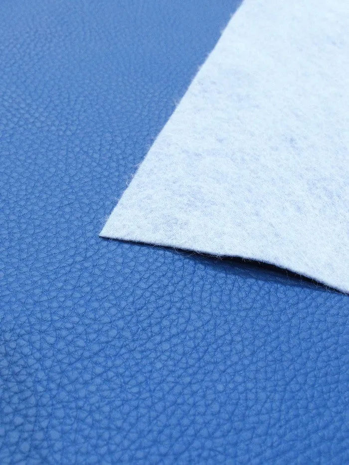 Vinyl Faux Fake Leather Pleather Grain Champion PVC Fabric / Royal Blue / By The Roll - 25 Yards