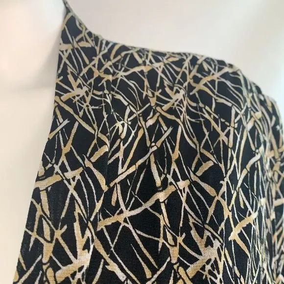 VivienneTam VTG black bamboo print mesh dress