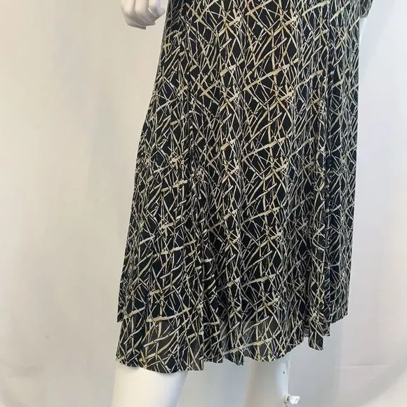 VivienneTam VTG black bamboo print mesh dress