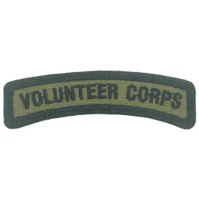 VOLUNTEER CORPS TAB - OLIVE GREEN