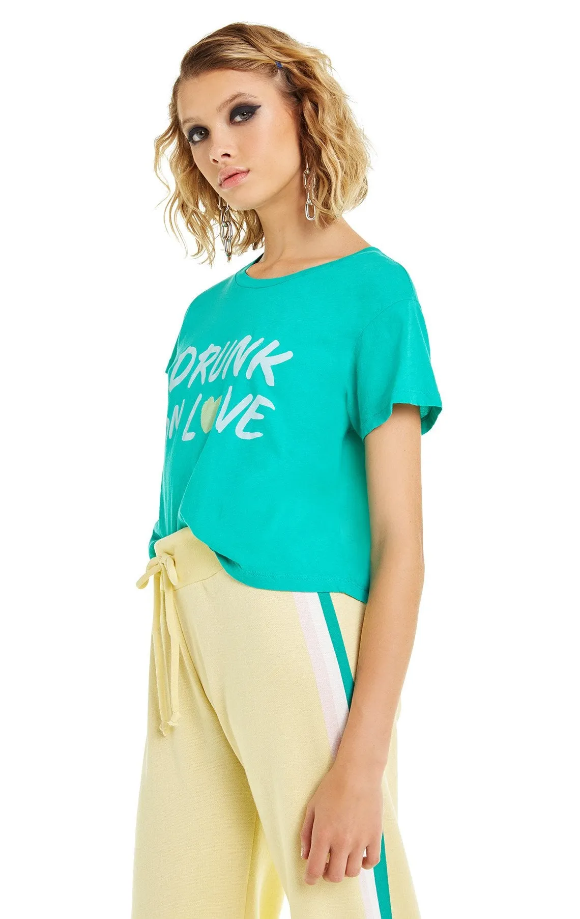 Wildfox Drunk on Love Baby Tee Shirt