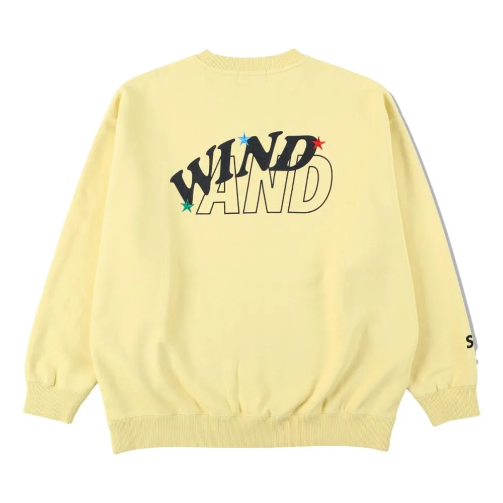 WIND AND SEA HUF × WDS  CREW SWEAT-YELLOW