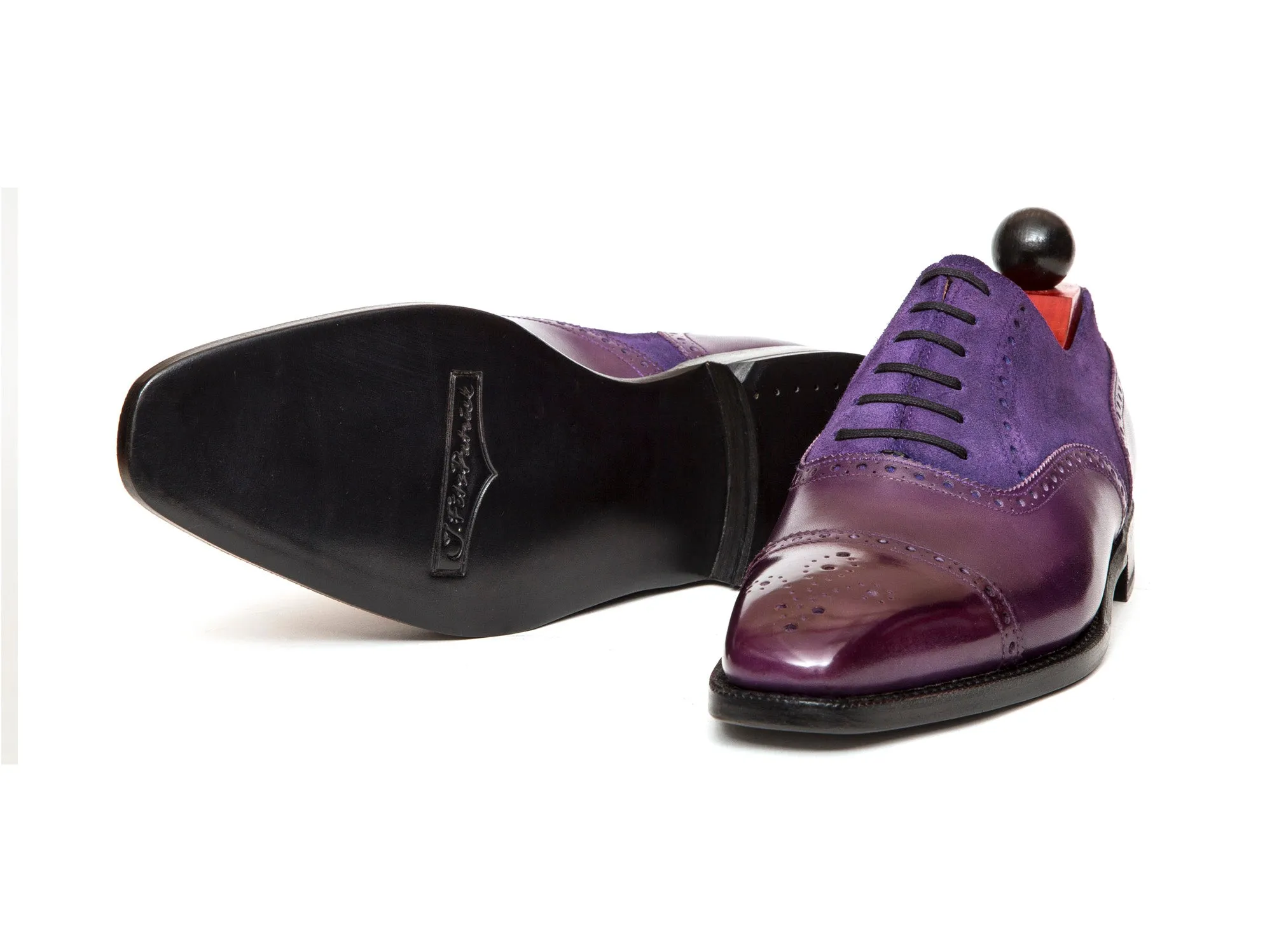 Windermere - MTO - Purple Calf / Purple Suede - LPB Last - Single Leather Sole