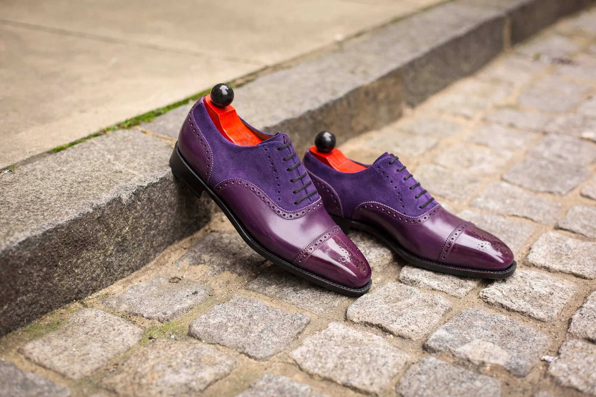 Windermere - MTO - Purple Calf / Purple Suede - LPB Last - Single Leather Sole